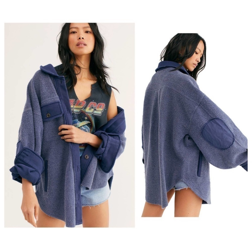 Free People Navy Blue Jacket